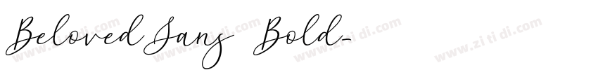 BelovedSans Bold字体转换